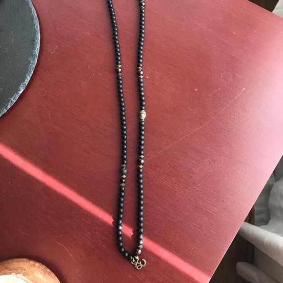 Black obsidian & Garnet Meditation Mala necklace/bracelet - Picture 5 of 5
